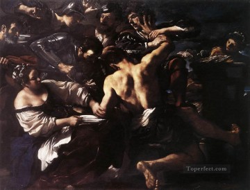 barroco Painting - Sansón capturado por los filisteos Guercino barroco